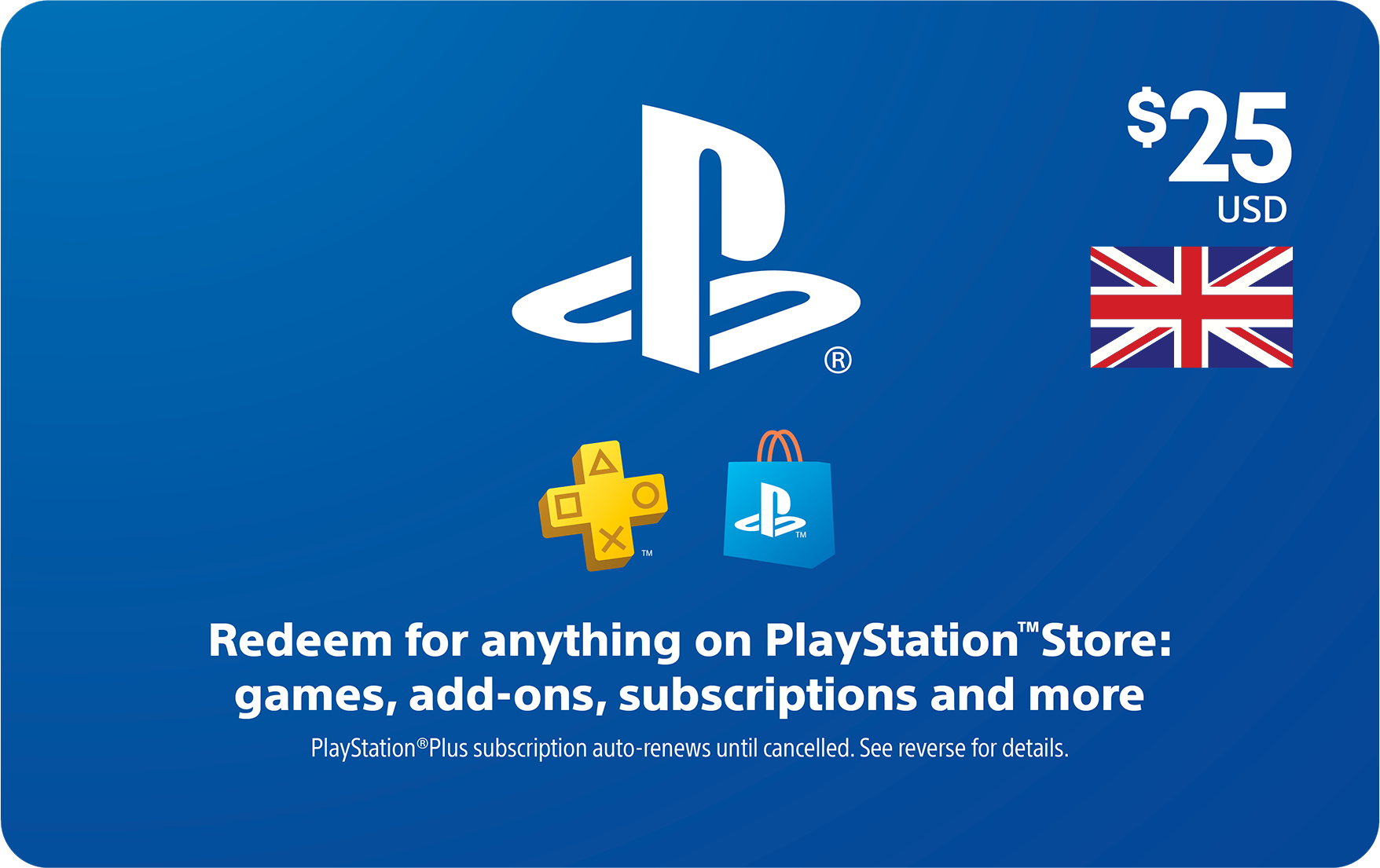 PSN e-gift cards